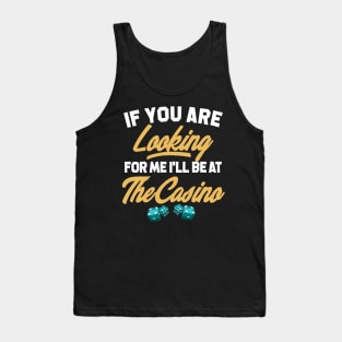 Funny Casino Shirt. Casino tshirt. Tank Top